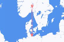 Flyrejser fra Lübeck, Tyskland til Oslo, Norge