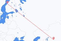 Vluchten van Qızılorda, Kazachstan naar Kokkola, Finland