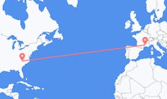 Flights from Charlotte, the United States to Nîmes, France