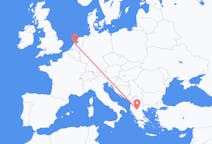 Vluchten van de regionale eenheid Kastoria, Griekenland naar Amsterdam, Nederland