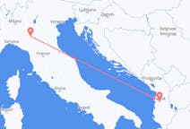 Flyg från Reggio Emilia, Italien till Tirana, Albanien
