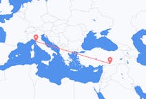 Flights from Şanlıurfa, Turkey to Pisa, Italy