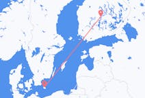 Vluchten van Bornholm naar Jyväskylä