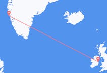 出发地 格陵兰出发地 瑪尼特索克目的地 爱尔兰都柏林的航班
