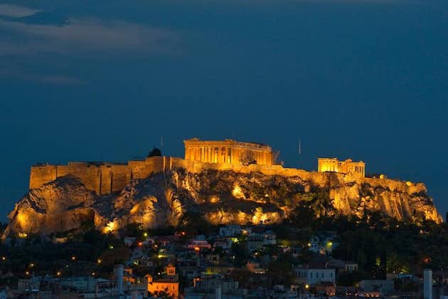 Athènes de nuit et spectacle de danse grecque