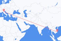 Flyreiser fra Nha Trang, Vietnam til Bologna, Italia