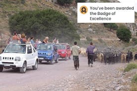 Jeep Safari 4x4 Kreta ekte off-road fjellstier med lunsj fra Hersonissos