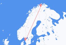 Loty z Lakselv, Norwegia do Göteborg, Szwecja