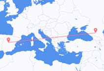 Flyreiser fra Mineralnye Vody, Russland til Madrid, Spania