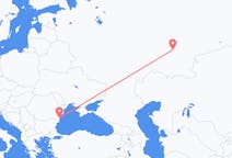 Flyreiser fra Ufa, Russland til Constanța, Romania