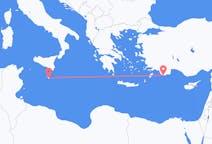 出发地 马耳他瓦莱塔目的地 希腊卡斯泰洛里佐的航班
