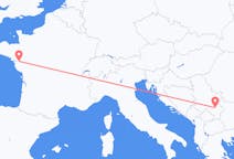 Flyg från Niš, Serbien till Nantes, Frankrike