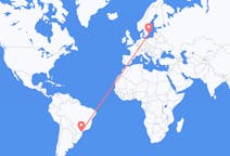 Flights from Curitiba, Brazil to Kalmar, Sweden