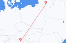 Flyreiser fra Ljubljana, til Kaunas