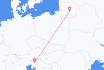 Flyreiser fra Ljubljana, til Kaunas