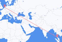 Flyreiser fra Trang, Thailand til Amsterdam, Nederland