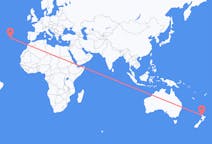 Flyreiser fra Auckland, til Terceira
