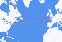 Flyreiser fra Philadelphia, USA til Nantes, Frankrike