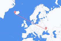 Vluchten van Zaporizja, Oekraïne naar Reykjavík, IJsland
