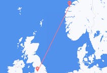 Vols de Manchester, Angleterre vers Ålesund, Norvège