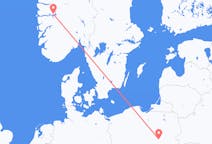 Flights from Sogndal to Warsaw