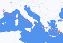 Flights from Béziers in France to Rhodes in Greece
