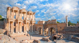 Photo of Celsus Library in Ephesus in Selcuk (Izmir), Turkey.