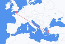 Flights from Leros, Greece to Caen, France