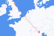 Flyreiser fra Newcastle upon Tyne, England til Verona, Italia