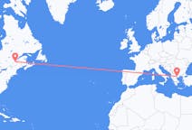 Flyreiser fra Québec, Canada til Thessaloniki, Hellas