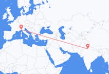 Flights from New Delhi, India to Genoa, Italy