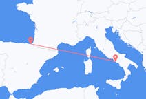 Flyreiser fra San Sebastian, Spania til Napoli, Italia