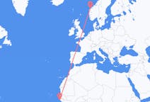 Vols de Cap Skirring, le Sénégal vers Ålesund, Norvège