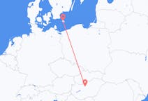 Fly fra Bornholm til Budapest
