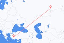 Vols depuis la ville de Tcheliabinsk vers la ville de Denizli