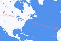 Flyreiser fra Calgary, Canada til Las Palmas, Spania