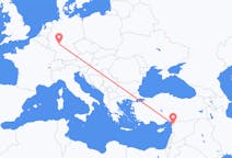 Flyreiser fra Hatay-provinsen, Tyrkia til Frankfurt, Tyskland