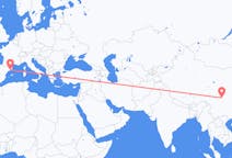 Flights from Chengdu to Barcelona