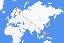 Flyg från Koror, Palau till Rovaniemi, Finland