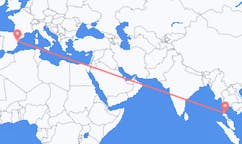 Flyrejser fra Surat Thani Province til Castelló de la Plana