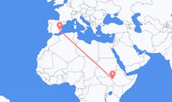 出发地 埃塞俄比亚甘贝拉目的地 西班牙穆尔西亚的航班
