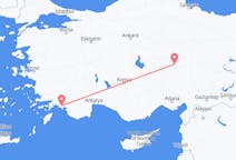 Flyrejser fra Dalaman, Tyrkiet til Kayseri, Tyrkiet