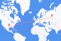 Flyreiser fra Dallas, USA til Jekaterinburg, Russland