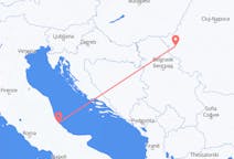Vluchten van Timișoara, Roemenië naar Pescara, Italië