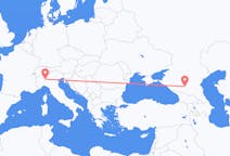 Flyrejser fra Mineralnye Vody, Rusland til Milano, Italien
