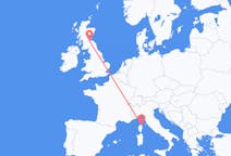 Flyg från Edinburgh, Skottland till Bastia, Frankrike