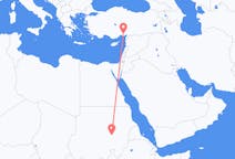 Flights from Khartoum, Sudan to Adana, Turkey