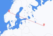 Fly fra Tjeboksary til Trondheim