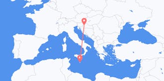 Flyrejser fra Malta til Kroatien