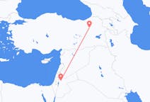 Flyg från Amman, Jordanien till Erzurum, Turkiet